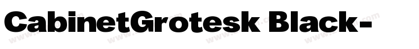 CabinetGrotesk Black字体转换
